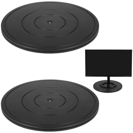 Sacolin Swivel Bases, Plastic Heavy Duty, 16 Turntable, Rotating 2 Pcs Lazy Susans, Steel Ball Bearings with Stands, Arts for Double-Sided Rotating Flat Stands, Monitor, Crafts, Tv