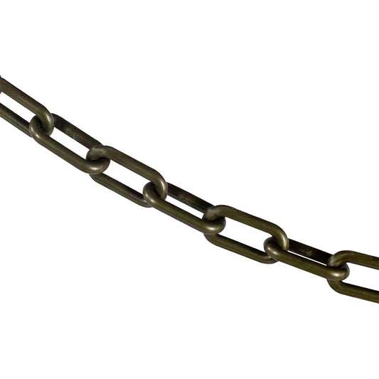 Mr. Chain Plastic Barrier Chain, Khaki Gold, 1.5-Inch Link Diameter, 25-Foot Length (30007-25)