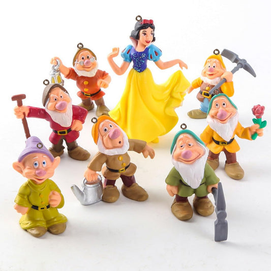 LOVUFYSI Cute Princess Christmas Tree Decoration Ornament, 8 PcsX'Mas Tree Hang Act The Role Ofing Halloween Home Car Pendant, Gift to Decorativ Boy Girl at Birthday Party (Yellow, 8)