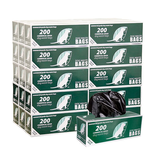 Zero Waste USA 6,000 Commercial Grade, non-branded, Dog Waste Station Refill Roll Bags - 40% Thicker competitor brands Roll Bags - Fits Any Dog Waste Station - 30 rolls of 200 bags