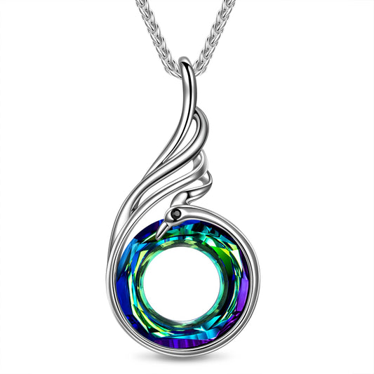 Kate Lynn Phoenix Necklaces for Men Women Pendant Necklace, Unique Birthday Gifts for Women Men, Christmas Mothers Day Gifts for Mom Wife Daughter Fathers Day Jewelry for Dad Husband, Womens Mens Crystal Jewelry