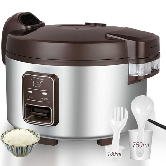 13L Commercial Large Capacity Rice Cooker for Resturant | 60 Cups rice cooked with One-Touch Operation | Auto keep warm for 12h