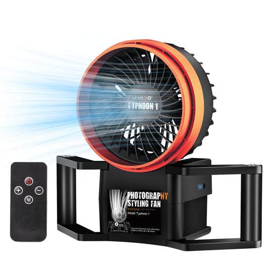 Portable Photography Fan Blower,Powerful Wind Stage Effect with 10 Level Adjustable Wind,for Fashion Portrait Photo Shooting,Weddings,Photography Teams,Outdoor Events,Creators,Including Batteries
