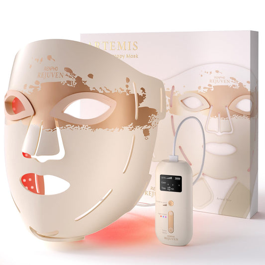 RENPHO 4D Red Light Therapy Mask for Face 2026, Birthday Gifts for Women Mom Wife, 324 LEDs Full Face Coverage & 3 Light Modes, Cordless LED Red Light Therapy Face Mask for Home Use & Travel