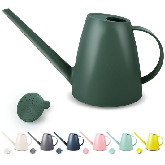 Watering Can for Indoor Plants, Small Watering Cans for House Plant Garden Flower, Long Spout Water Can for Outdoor Watering Plants 1. 8L 1/2 Gallon (Dark Green)