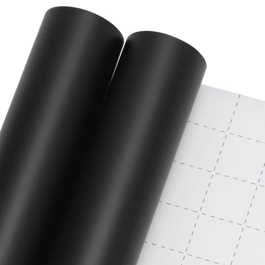 Black Wrapping Paper, 2 Roll 17inch x 33ft Matte Metallic Black Solid Color Gift Wrapping Paper Perfect for Graduation Gifts, Father's Day, Baby Shower, Birthday, Christmas, Wedding, DIY Invitations