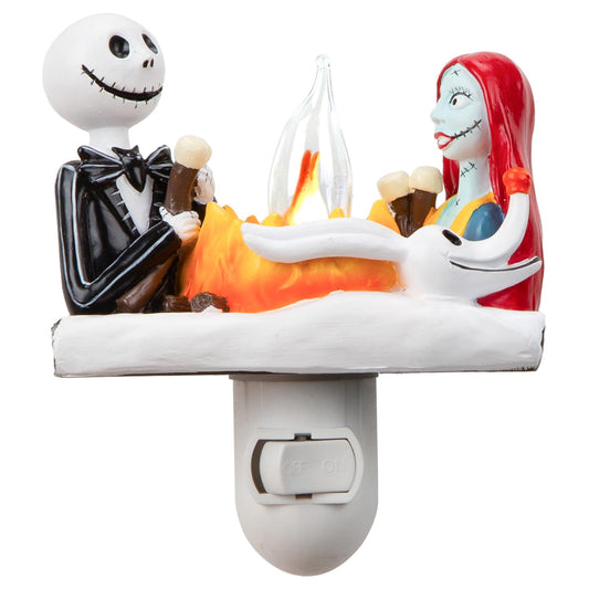 Nightmare Be Christmas Campfire Night Light,Nightmare Christmas Lights Plug in to Wall Resin Vintage,Christmas Eve Night Light Gifts Festive Ambiance for Kids Girls Boys,Xmas Decorations Indoor,Room