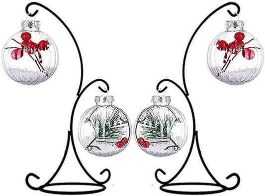 VERSAINSECT isplay Stand, 2 Pack Iron Hanging Stand Rack Holder for Hanging Glass Globe Air Plant Terrarium, Witch Ball and Home Wedding Decoration