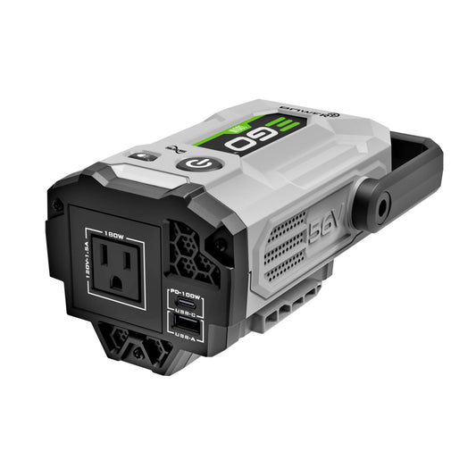 EGO POWER+ Portable Inverter, 180W, Power Inverter Generator, Quiet, Battery and Charger Not Included - PAD1800
