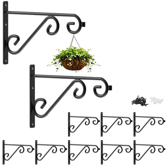 ASZUNE 10Pack Plant Hanger 6in Bulk Plant Hanging Bracket,Plant Hook,for Bird Feeders, Planters, Lanterns, Wind Chimes, Indoor/Outdoor Plant Hanger