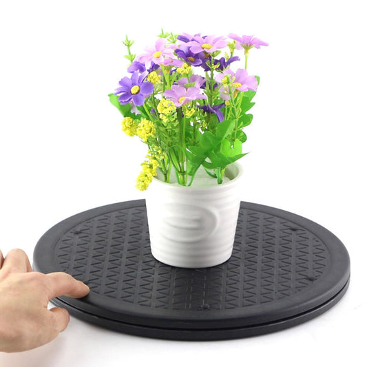 Lazy Susan Turntable 10/12 Inch Heavy Duty Rotating Swivel Stand Turntable with Steel Ball Bearings Multi Purpose 360˚ Rotating platformfor Model Base/Potted Plants/Crafts/Monitor(12"/30cm)