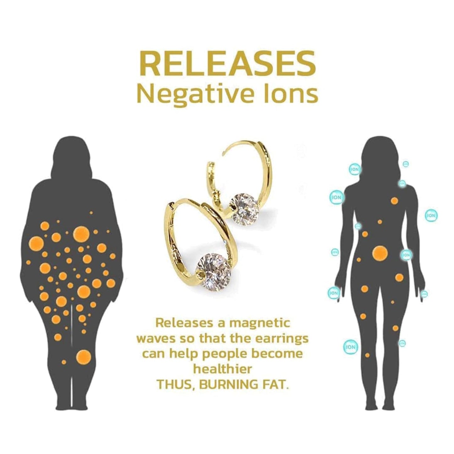 Halolux Lymphvity Germanium Earrings Halolux Lymphvity Germanium Earrings Atheniz Lymphatic Earrings Lymphatic Drainage Earrings (2 Colors) (gold+silver)