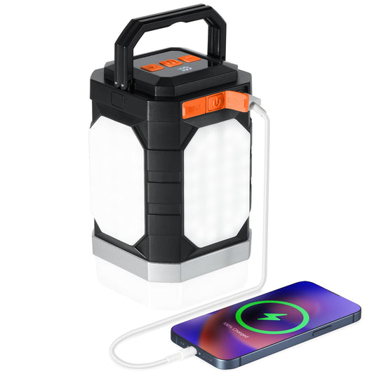 Sinvitron Camping Lantern Rechargeable–30,000mAh Portable Camping Lights, QC3.0 Fast Charging,1000 Lumens,350H Runtime,IPX5 Waterproof Emergency Light for Hurricanes,Power Outages,Camping