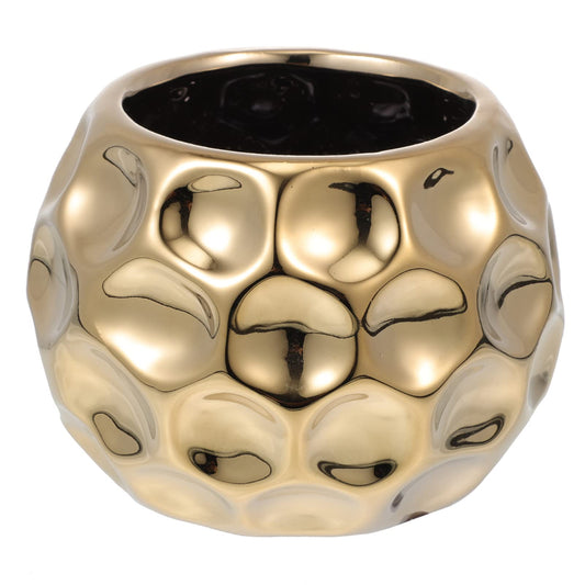 VINTORKY 1pc Ceramic Gold Pot Modern Pot Mini Pencil Mini s Metal Round Vase s for para De Mujer Interior French Bucket Vase Plant Bonsai Ceramics