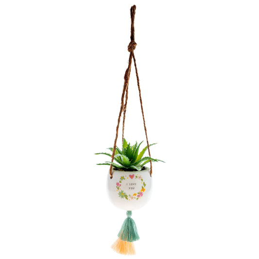 Karma Hanging Succulent Pot Love You