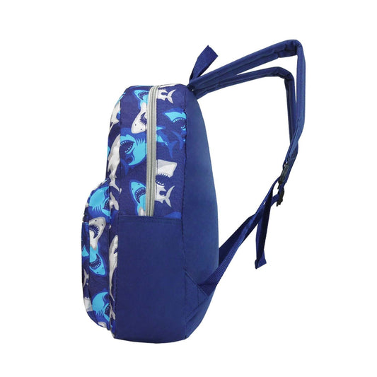24-Pack 15" Backpacks for Kids - Bookbags in Bulk for Elementary, Middle, and High School Students, 4 Assorted Colors and Patterns