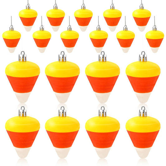 JULMELON 24Pcs Halloween Hanging Ornaments Candy Corn Decorations Halloween Tree Decoration Candy Corn Ornaments for Home Party Decor