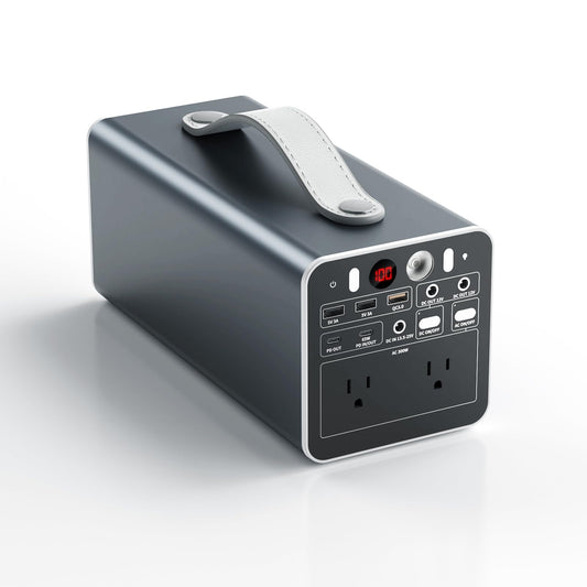 300W Portable Power Station, 299.7Wh Portable Laptop Charger with AC Outlet, Dual Way 65W PD/USB-C Port, Battery Pack Power Supply, Solar Generator for Outdoor Camping Home