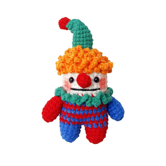 ZIUGLIKAL Cute Clown Car Air Vent Clip Handmade Crochet Anime Decoration Suitable for Car Air Vents Car Interior Accessories Car Gifts for Men & Women (Car air Vent Clown)