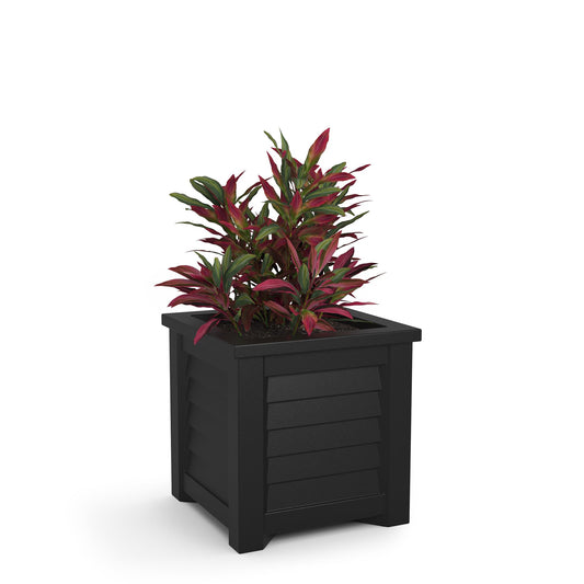 Mayne 5866-B Lakeland Square Patio Planter, 16x16, Black