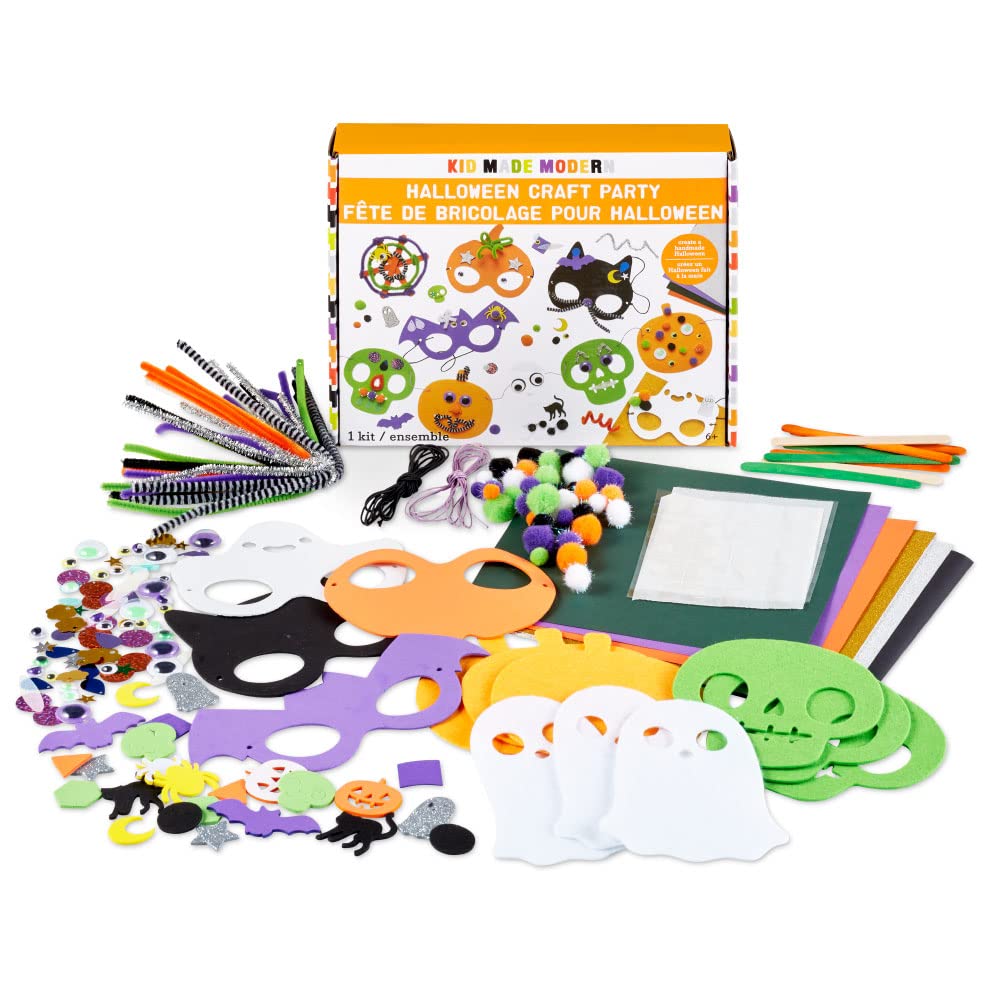 Kid Made Modern Arts and Craft Kit – A DIY 3.8 Pounds of Hobby Craft Supplies & Materials Box for Creative Art Projects for Kids Age 4 5 6 7 8 9 10 11 & 12 Year Old Girls & Boys