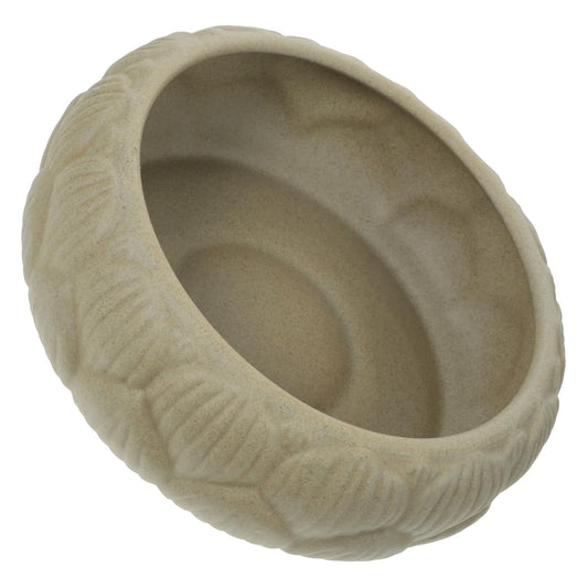 Parliky Hydroponic Planter Bowl 8.26In Round Ceramic Flower Pot for Water Lily Succulents Indoor Garden Decoration and Storage Container