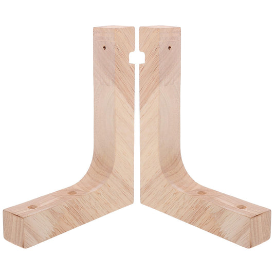 jojofuny 2pcs Wood Plant Wall Hooks Heavy Duty Hanging Plant Hangers for Indoor Outdoor Garden Planter Hooks with Natural Wood Finish