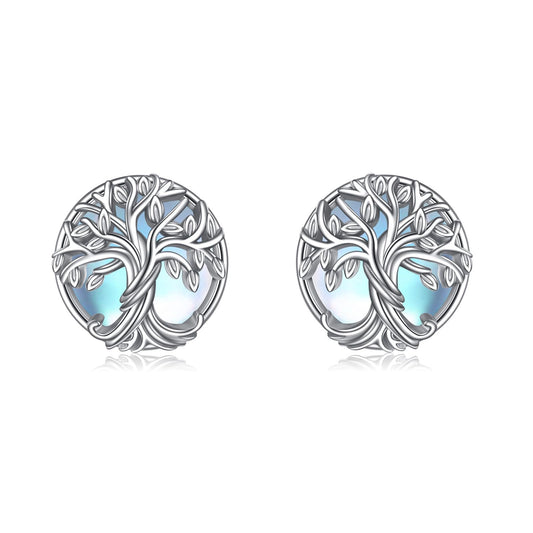 WINNICACA Stud Earrings for Women Hypoallergenic Stud Earring Tree of Life Earrings for Women 925 Sterling Silver Tree Life Jewelry for Sensitive Ears Birthday Mothers Day Gifts for Mom Grandma