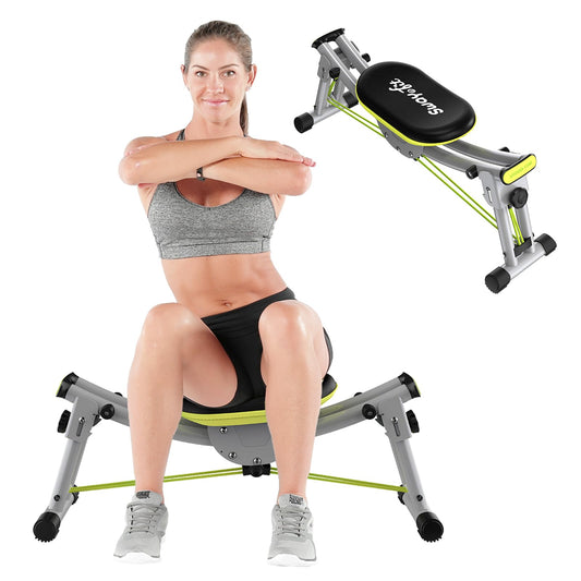 Wonder Core Sway N Fit - Hip Thrust Machine, Ab Machine for Waist & Obliques, Adjustable Multipurpose Glute Trainer with Sway Motion, Home Gym Workout Machine for Butt Lifting
