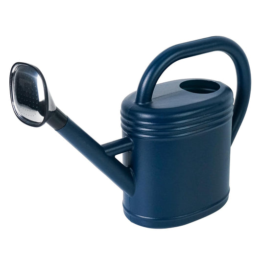 Luwint Watering Can Plants, Plastic Watering Pot with Long Spout & Detachable Shower Head 0.8 Gallon / 3 L for Indoor Outdoor Plants Flower Garden (Blue)