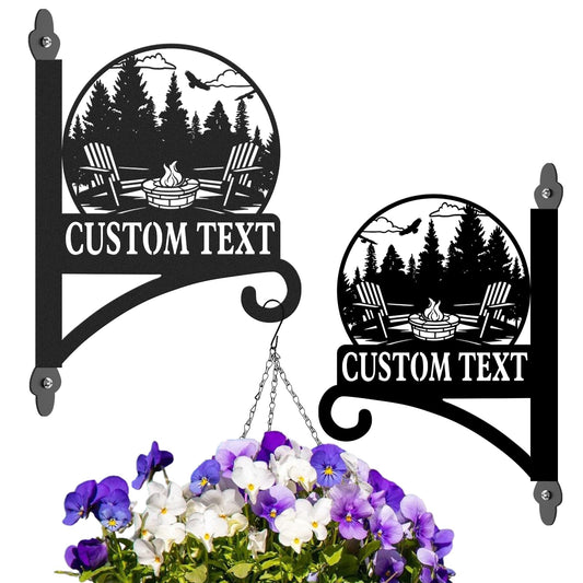 Kotagi Custom Plant Hooks Indoor Outdoor | Personalized Brackets for Hanging Plants | Rust-Resistant Bird Feeder Lantern Wind Chimes Wall Hooks | Housewarming Gifts for Home Docor