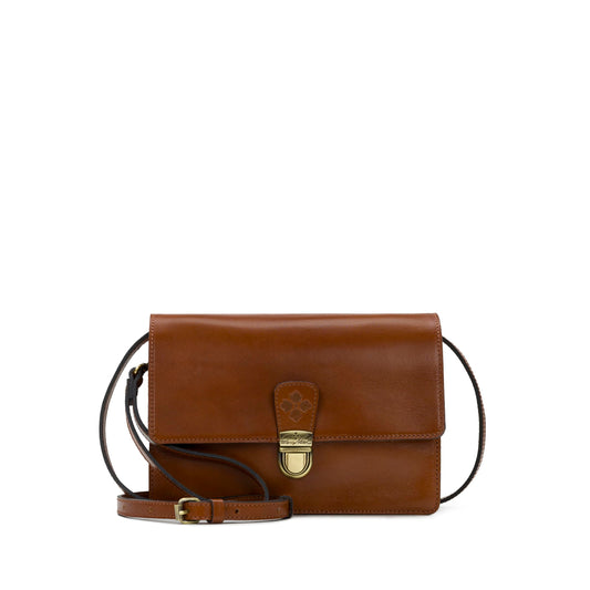 Patricia Nash | Lanza Leather Crossbody Bag | Women's Crossbody Purse | Crossbody Clutch, Tan