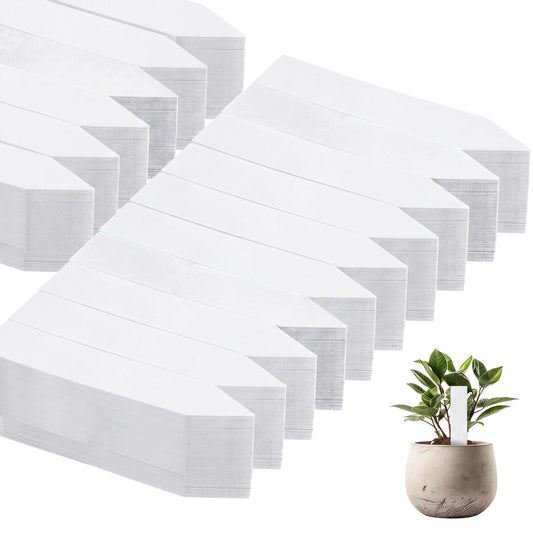 2000 Pcs Plastic Plant Labels 4'' Garden Plant Markers Nursery Name Tags Plant Markers White Waterproof Pot Label Stakes Planting Sticks for Seeds Summer Outdoor Indoor Garden Flowers, White