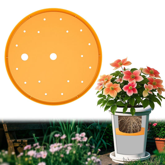 Tryitsbest Round Planter Insert for Large Pots, 13" Tall Flower Pot Fillers for Planters with Drainage Holes for Indoor Outdoor Gardening Plants Container (1 Pack, 13 inch)