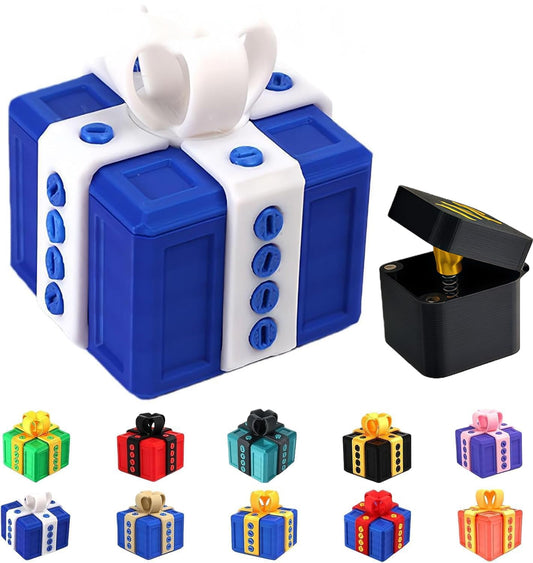 Shelprojsu Funny Valentines Day Gifts/Prank Box with Finger Gift Box/Surprise Box with Finger/Annoying 3D Printed Screw Gifts Boxes Ideal Gift for Lovers Birthday,Christmas,Halloween (Color/E)