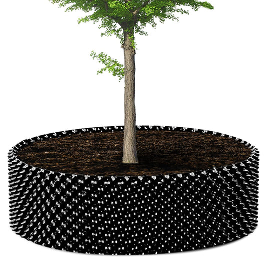 RooTrimmer 60 Gallon Air Pruning Container, Raised Garden Bed Large Tree Pos New Plastic Nursery Pot Fruit Vegetable Garden Grow beds (4 ft Diameter), Black