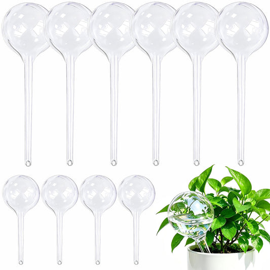 Plant Automatic Watering Devices, Clear Plastic Self-Watering Bulbs Flower Automatic Watering Device While Away Garden Waterer for Plant Indoor Outdoor
