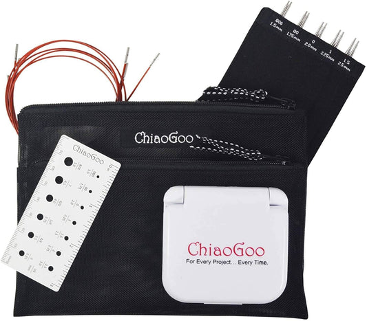 ChiaoGoo Twist SS Mini Set, 5-inch (13 cm) [M], US 000-1.5 (1.5-2.5mm)