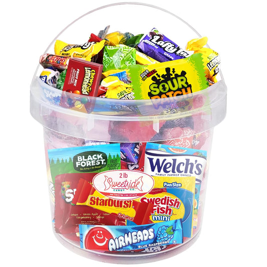 Bulk Candy Variety Pack - 2 Pound Care Package Assorted Basket, Snack Food Gift, Office Assortment Gift for Birthday Party, Kids, College Students & Adults (Pack of 1))