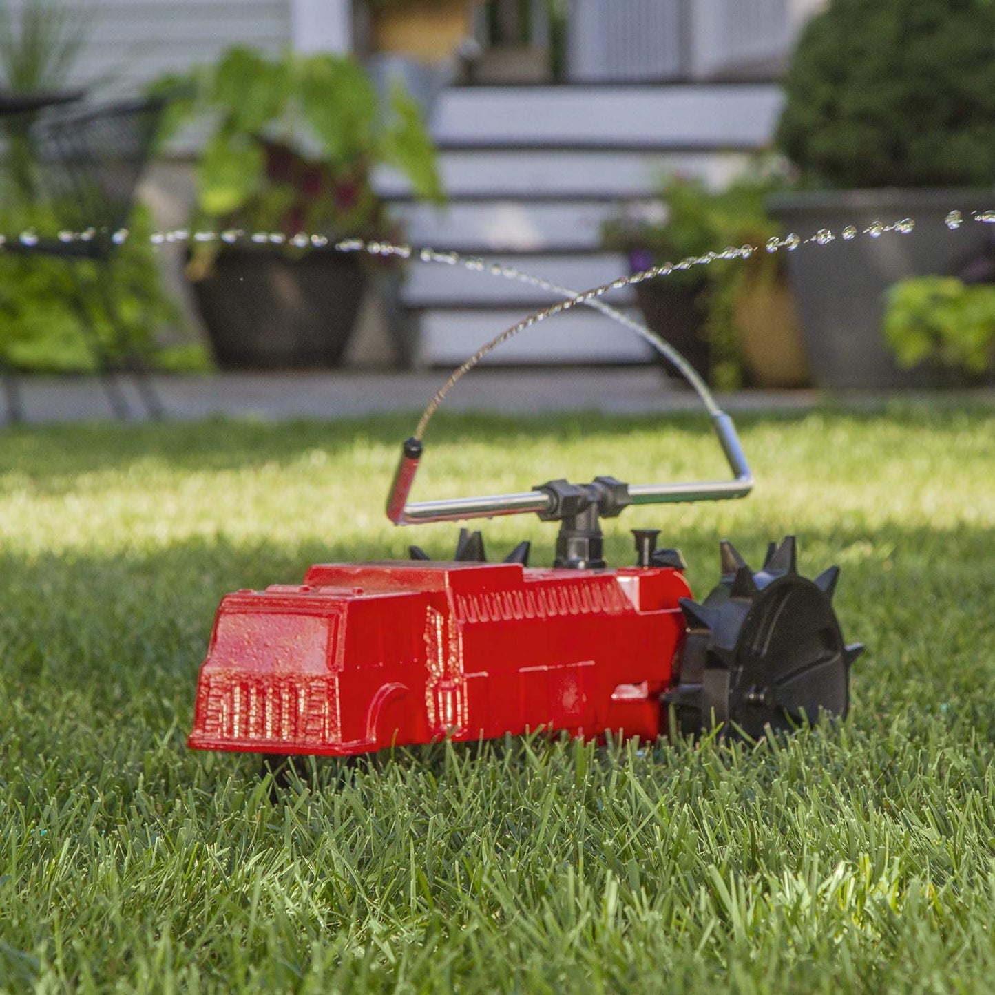 Melnor 65193AMZ Traveling Sprinkler with QuickConnects
