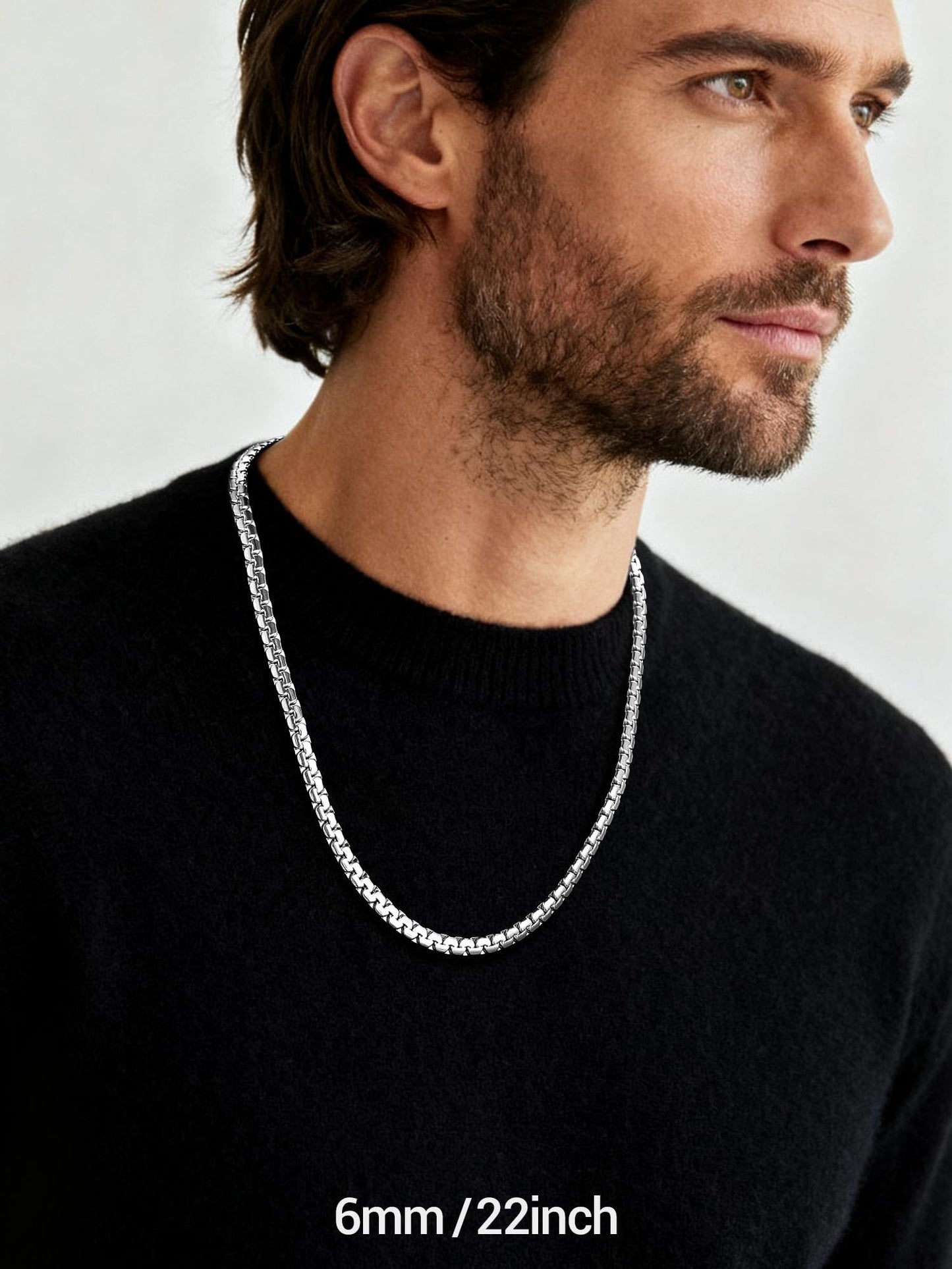 PROSTEEL Stainless Steel Neck Chain Men Chains Necklace Mens Jewelry 22 Inch Chain Necklace Chunky Necklaces