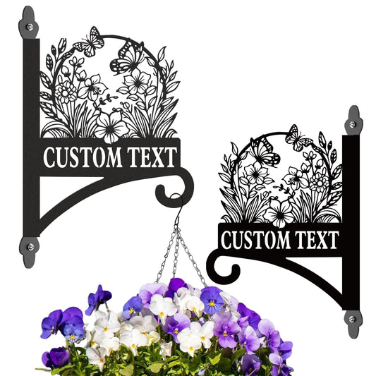 Kotagi Personalized Outdoor Plant Hanger for Garden | Custom Flower Pot Hangers | Rust-Resistant Waterproof Wind Chimes Bird Feeder Brackets | Gifts for Plant Lovers