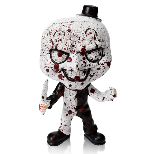 YYPLIAN Clown Figurines, Killer Clown Statue Horror Movie Decor Horror Clown Merch, Halloween Decoration for Indoor Outdoor Home Garden Office