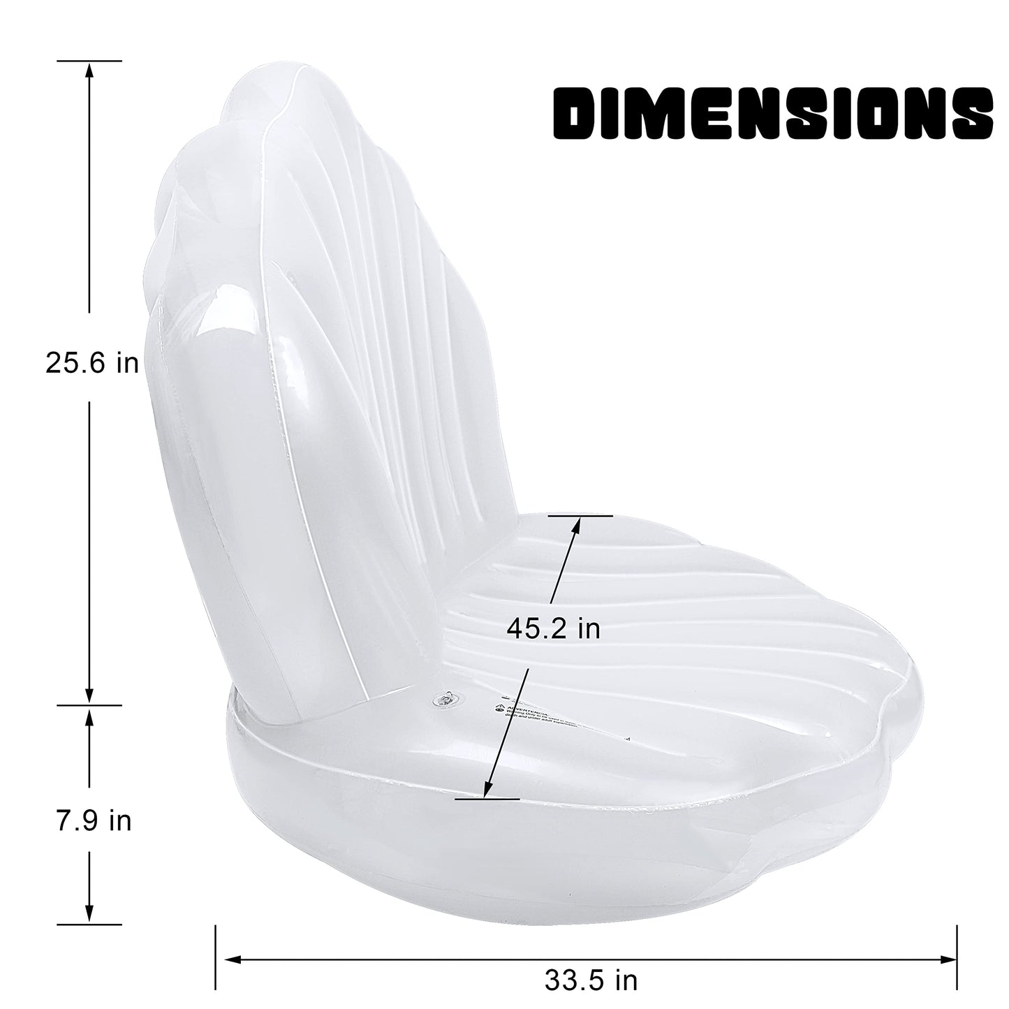 Zcaukya Inflatable Seashell Pool Float, Giant Clam Air-Filled Toys with Pearl Ball for Kids Birthday Party Swimming Pool Summer Beach Party Mermaid Ocean Theme Party Decor