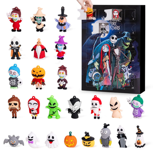 Nightmare Advent Calendar,Advent Calendar 2026,with 24 Collectible for Kids Adult Boys Girls,Halloween Countdown Calendar Boo Basket Stuffers Trick or Treat