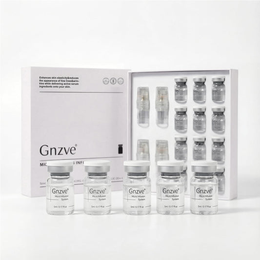 Skin Care Set for Face & Neck, Hydrating Serum with Acetyl Hexapeptide-8, Multi-Peptides & Hyaluronic Acid – Cosmetic Facial Serum and Stamp Kit for All Skin Types At Home (4 Applicators, 12 Serums)