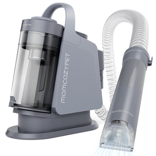 MomcozyPet Dog Grooming Kit, FurEase Dog Grooming Vacuum with Dog Clippers for Grooming, 13000Pa Powerful Dog Vacuum for Shedding Grooming with 5 Pet Grooming Tools