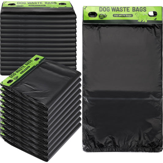 Ireer 5000 Pcs 50 Counts Pet Waste Bags Bulk, Dog Bags with Fit Hang Hole Easy Single Pull for Parks, Hoas Residential Use, Dog Waste Station, Compatible with Poop Station Dispensers (Black)