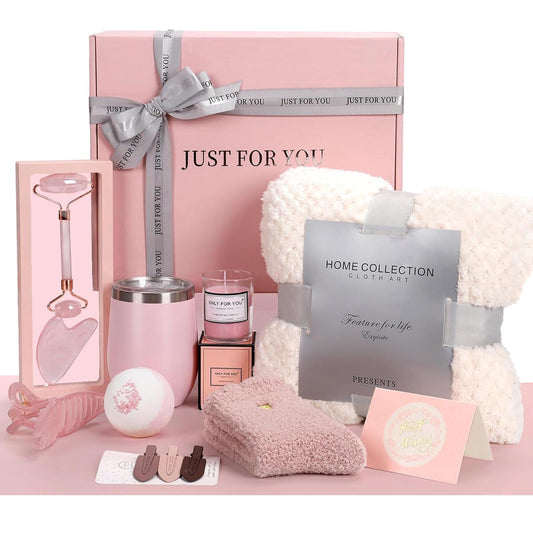 Birthday Gift for Mom ,Women - Get Well Soon Self Care Spa Gift Basket, Relaxing Presents for Wife Sister Daughter Grandma, Mothers Day Valentine‘s Day Anniversary Gifts