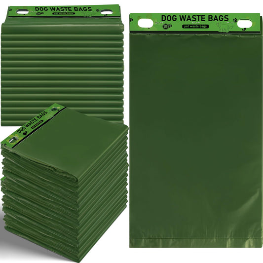 Ireer 5000 Pcs 50 Counts Pet Waste Bags Bulk, Dog Bags with Fit Hang Hole Easy Single Pull for Parks, Hoas Residential Use, Dog Waste Station, Compatible with Poop Station Dispensers (Green)